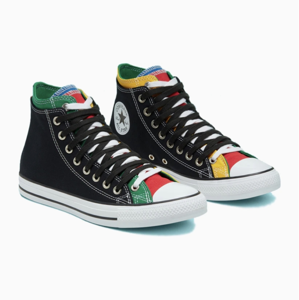RARE Converse Chuck Taylor All Star Double Upper High 'Black Multi'